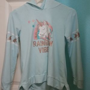 Blue unicorn hoodie